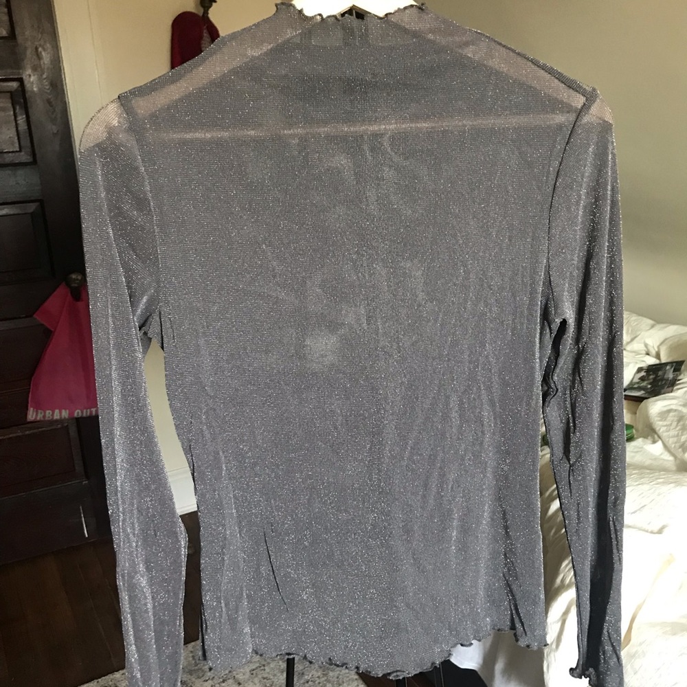 Sheer glittery top